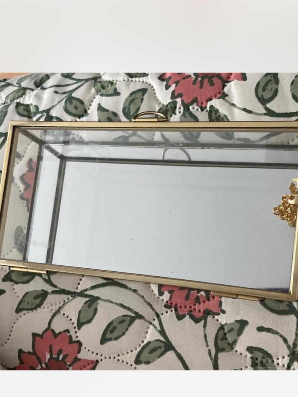 Vintage Glass Jewelry Box